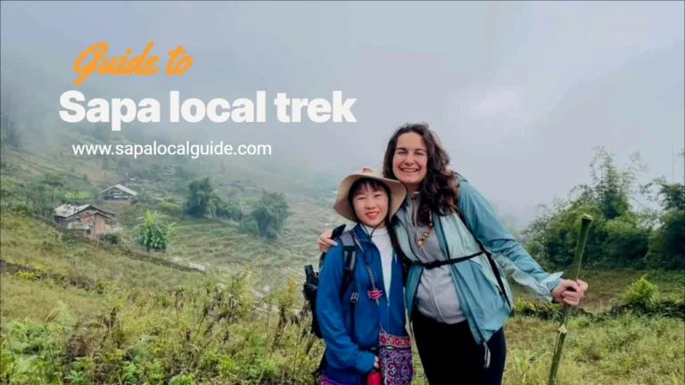sapa local tour to waterfall